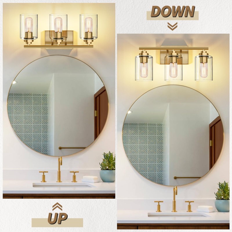 SKEJAO Bathroom Vanity Light Over Mirror,Bathroom Light Fixture Wall Sconce