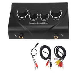 Mini Portable Sound Mixer Karaoke Sound Mixer for Companies Family Gatherings 100‑240V UK Plug