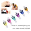6 Pcs Electronic Finger Counter Portable Lightweight Adjustable Ring Clicker