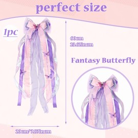 School cone bow, light purple, school cone decoration, 60 x 20 cm, sugar cones, school cone bow, girl boy school cone bow for school enrolment, for wedding, party, birthday, gift packaging