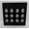RiteAV 12 Port BNC Female/Female HD-SDI Jack Wall Plate -