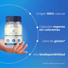 Citrato De Magnesio Pack 200 Caps 500mg 100 Vegano Y Puro                                                                                             