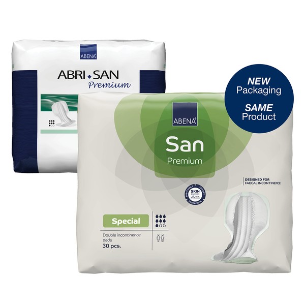 Abena San SPECIAL - Specifically Designed For Fecal Incontinence, 30 Count