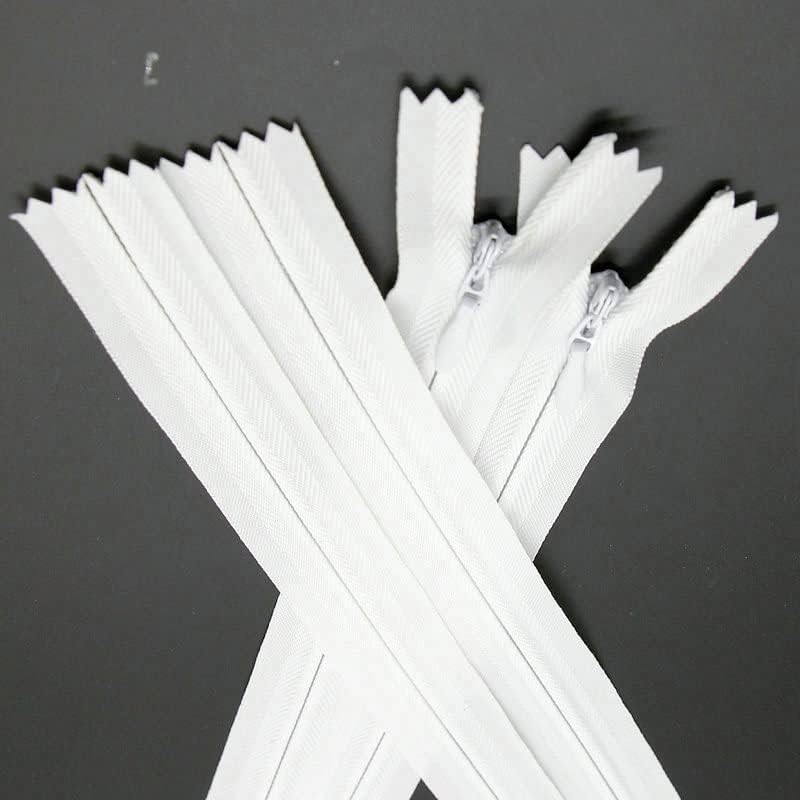 12 Inch Nylon Coil Zippers, Invisible Zipper, Close End Hidden