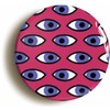 Ozorath PSYCHEDELIC EYE PATTERN RETRO SIXTIES HIPPIE BADGE (Size is