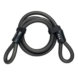 AXA ALA049 Schlaufenkabel-2231070000 Schlaufenkabel, schwarz, 120x4x4cm