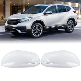 Lqito Left and Right Side Mirror Cap Covers Trim Compatible With 2017-2022 Honda CR-V CRV Side Outer Rearview Wing Mirror Cap Exterior Accessories White Replace#76251-T1W-A01 76201-T1W-A01