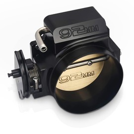 Endxedo 92mm Throttle Body Assembly Compatible with LS LS1 LS3 LS6 LSX Engine 4 Bolt Aluminum Black
