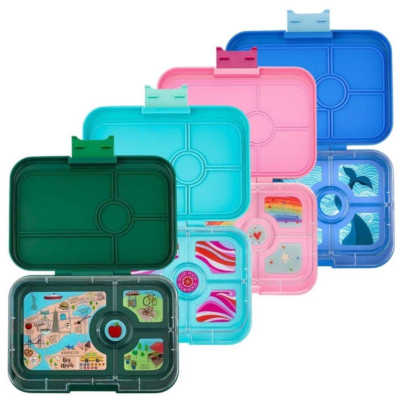 Yumbox Lunch Box Tapas 4 Compartment, Seville Purple (Rainbow)