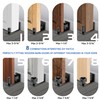 Dreamxiang Sliding Barn Door Floor Guide, Wall Mount Stay Roller