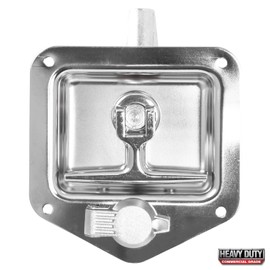 GG Grand General 81468 Stainless Steel T-Lock Assembly for Toolbox with 4 Holes & 2 Keys