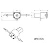 GROTHEN Peristaltic Pump Dosing Pump 3V Mini Pump Liquid Self-priming 1ml/min