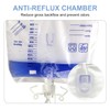 DWCHECK 2 Pack Urinary Drainage Bag with Anti-Reflux Chamber,2000mL Urine