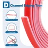 PATIKIL Silicone Weather Stripping Door Seal, 19.7 ft D Shape