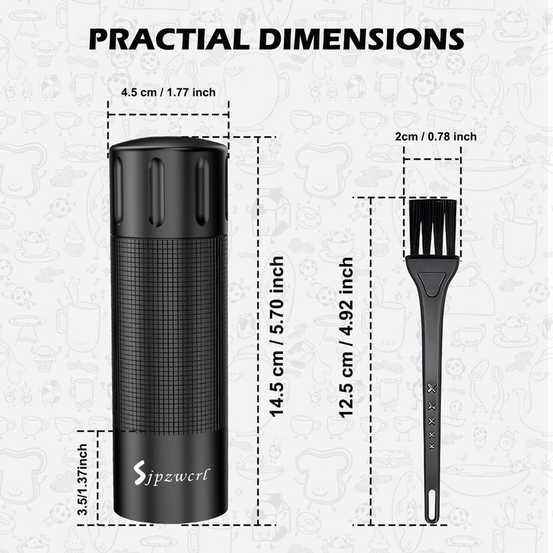 Professional Pepper Grinder Mill Manual - Aluminum Heavy Duty Pepper