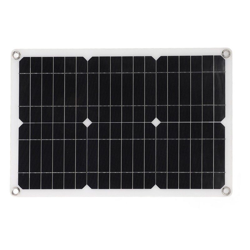 18V 20W Portable Solar Panel Semi Flexible Monocrystalline Waterproof Solar
