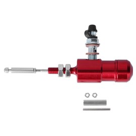 M10x1.25mm Universal Motorcycle Hydraulic Clutch Efficient Transfer Pump Master Cylinder Rod SystemRed