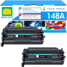 148A 148X Toner Cartridge Black Compatible Replacement for HP 148A 148X W1480X W1480A for HP Laserjet Pro 4001dw 4001dn 4001n MFP 4101fdw 4101fdn Printer Ink (with Chip) (2 Pack)