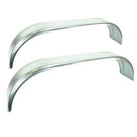 Sturdy Built (2) Galvanized 16 Gauge Steel Tandem Axle Boat Trailer Fenders 9'' x 60''x 12'', (22966-2)