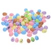100pcs Mini Easter Eggs, Foam Bird Eggs Speckled Pastel Eggs