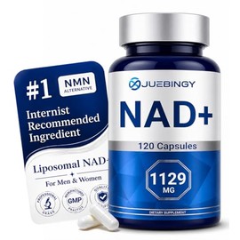 Suplemento NAD+ 120 cápsulas – NAD+ liposomal con resveratrol para energía celular, envejecimiento saludable y apoyo diario de vitalidad – vegano, sin