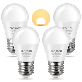 ZEQIDOU LED Light Bulbs 3W Equivalent 25/30 Watt Light Bulbs, A15 25W Soft White 2700K Energy Saving Low Watt LED Bulbs, 120v E26 Standard Base LED Bulbs for Home, 4 Pack