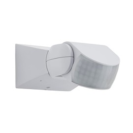 Litecraft Garrett Stealth Outdoor PIR Motion Sensor with Override Feature (White)