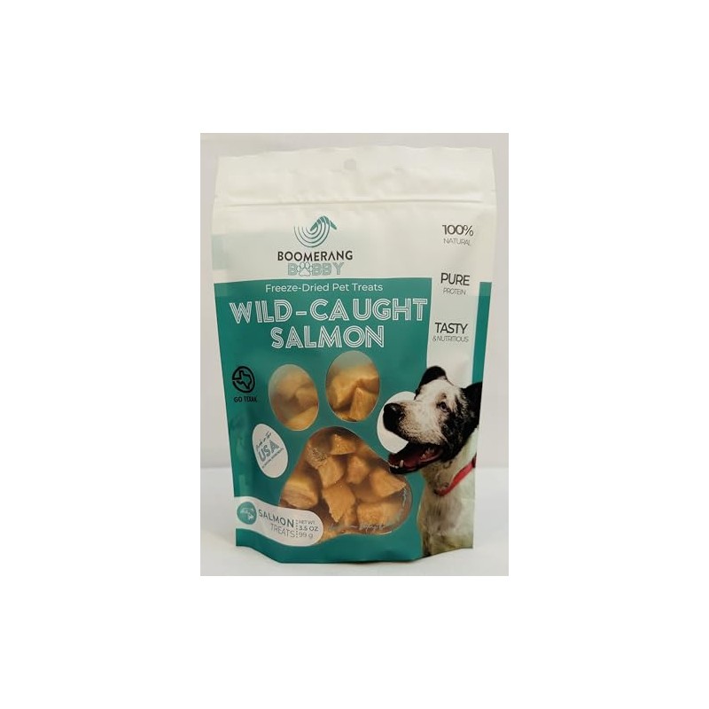 Boomerang Bobby Wild Caught Salmon Freeze Dried Pet Treats