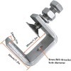 0-25Mm Mini Stainless Steel C Clamps for Mounting, 6Pcs Heavy