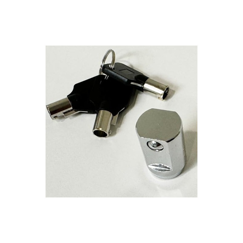 RiKey Security - Storage Cylinder Lock with 3 Tubular Keys