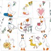 Blulu Silly Goose Temporary Tattoos 8 Sheets 80 Pcs One