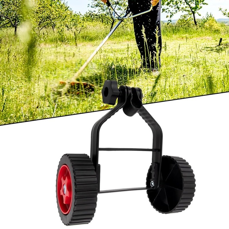 Poggapp Lawnmower Wheel Universal Lawnmower Set with Stabilisers Adjustable Lawn