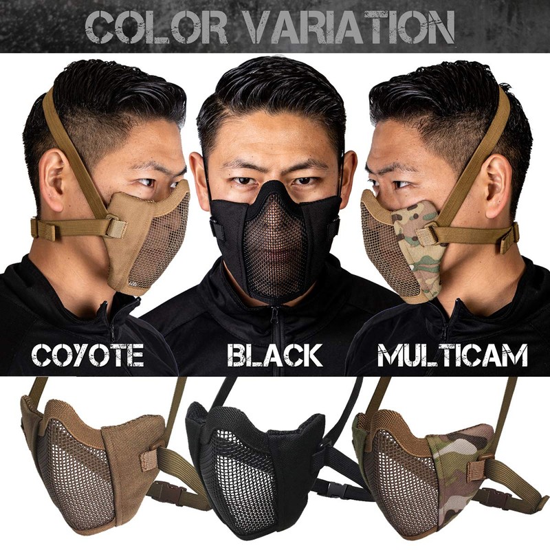 Ukiuki Wakuwaku Shop Mesh Face Mask, Fixed Band, Face Guard,