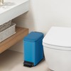 Cesun Small Bathroom Trash Can with Lid Soft Close, Step