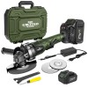 Excited Work 20V Cordless Angle Grinder, 7500RPM Brushless Motorwith 2PCS
