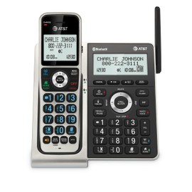 AT&T BL3107 DECT 6.0 Cordless Home Phone with Bluetooth, Answering System, Smart Call Blocker, Extended Range, 2" Backlit Screen, Lighted Keypad with Big Buttons, Caller ID & Call logs