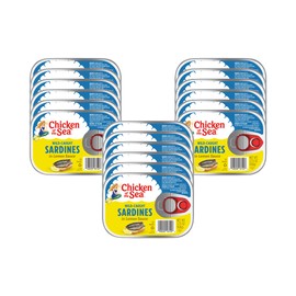 Chicken of the Sea Sardines in Lemon Sauce, 3.75 oz. Cans (Pack of 18), Wild Caught Canned Sardines