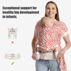 S.Leovay Baby Wraps Carrier,Trendy Zebra Striped, Stretchy Ergonomic Hands-Free Design