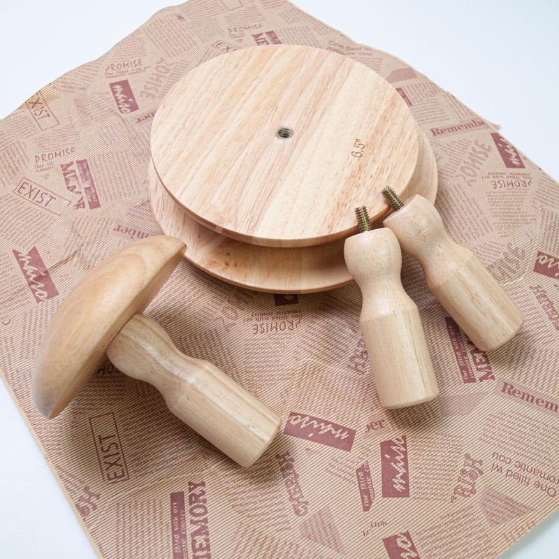 1X Pottery Molds 6.5'' Plaster Wood Pottery Tools with Handle