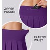 YYV Women's Pleated Tennis Skirt with 3 Pockets Golf Stretchy