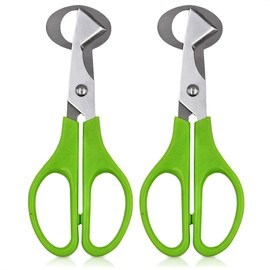 Quail Egg Scissors Stainless Steel Kitchen Scissors - 2Pcs Egg Separator for Quail Eggs Salad Scissors for Quail Eggs Kitchen Shears Heavy Duty Egg Peeler - Quail Egg Cutter for Kitchen Egg Opener