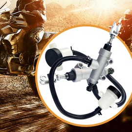 Motorcycle Cylinder Pump | Foot Brake Hydraulic Cylinder for Motorcycle - Motorcycle Supplies, Motorcycle Rear Brake Pump With Reservoir for Most Motorcycles