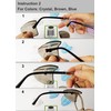 WAHAH 5 Pairs 5 Colors Side Shields for Eyeglasses -