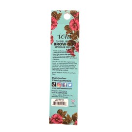 IONI Brow Duo Spoolie & Chisel Brush Dual-Ended Filling & Shaping Orange Handle