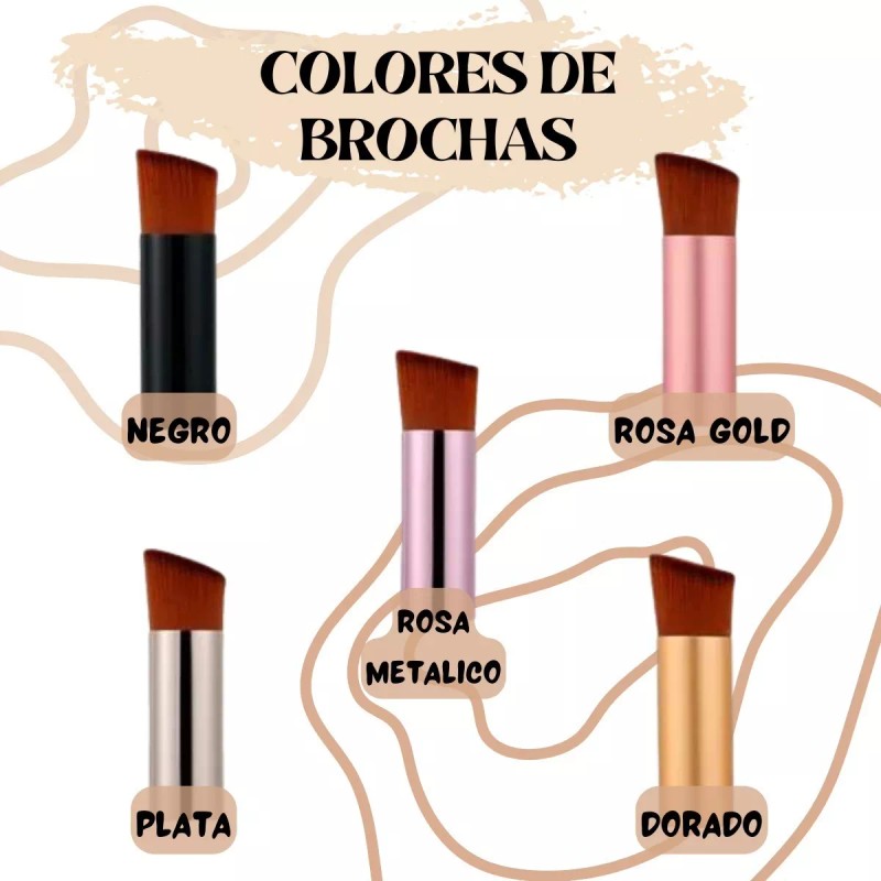 Universo en Linea Kit Brochas Maquillaje Belleza Contorno Esponja Beauty