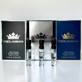 Dolce&Gabbana D&G Dolce & Gabbana Cologne K Collection For Men Sample Spray Vial Set Of 3