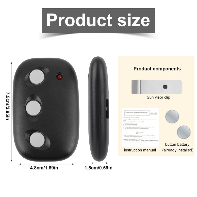 BTFO Linear Garage Door Opener Remote, Easy Programming Precision Garage