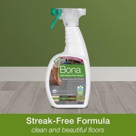 Bona Multi-Surface Floor Spray Cleaner 36 Fl Oz and Bona 160 Fl Oz. Refill - Unscented, Residue-Free Floor Cleaning Solution for Stone, Tile, Laminate and Vinyl Floors
