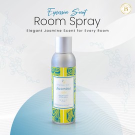 Expressive scent Room Spray Air Freshener - Long Lasting Jasmine Aroma for Home, Bathroom, kitchen, Office & Car – Air freshener for home 6 FL Oz