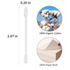 HOMEFOX Cotton Swabs Precision Pointed - 600 Count Pointy Organic